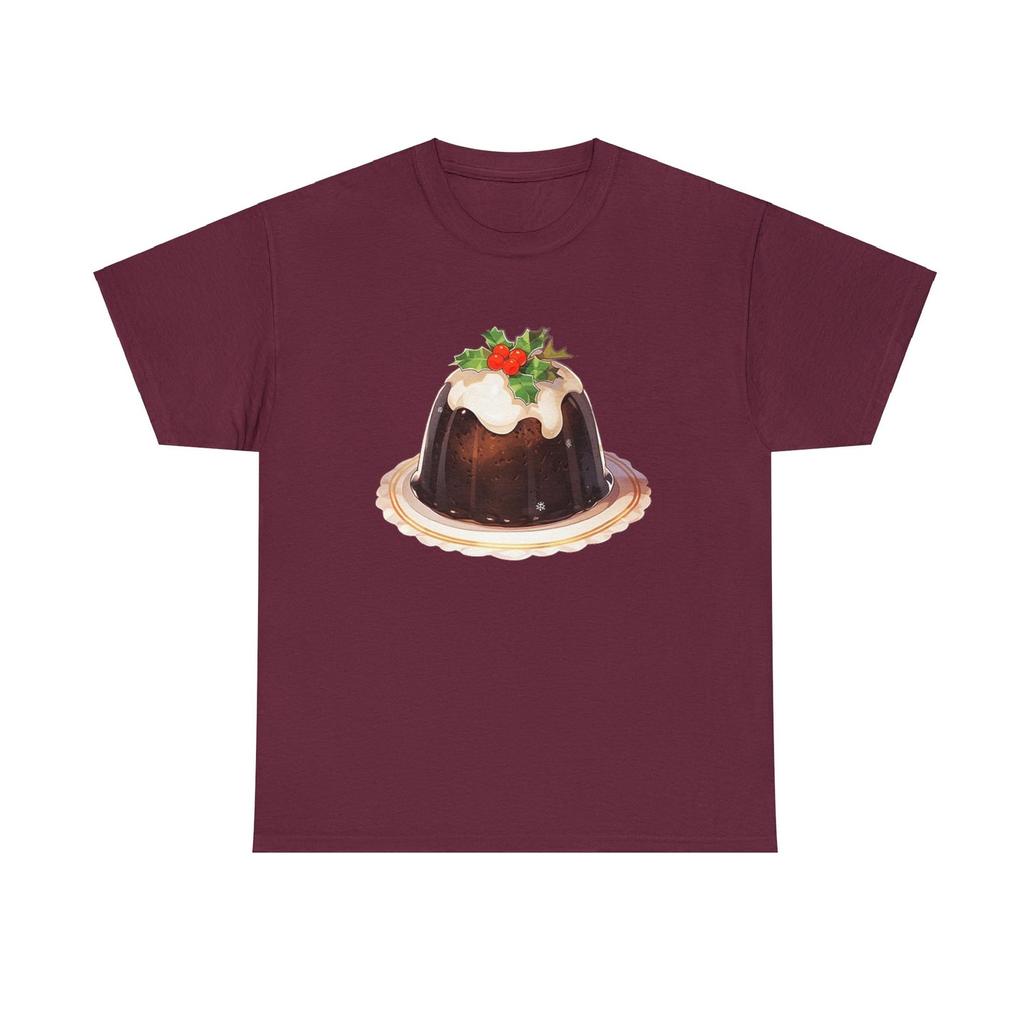 Christmas Pudding Unisex Heavy Cotton Tee