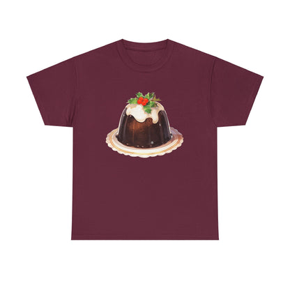 Christmas Pudding Unisex Heavy Cotton Tee