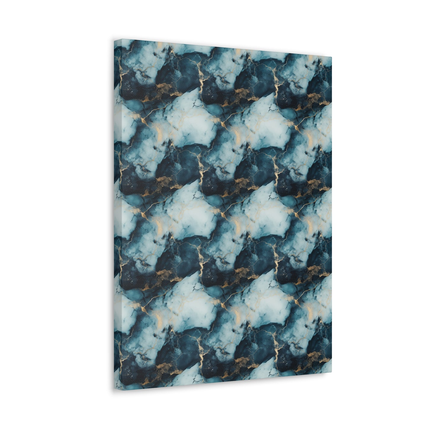 Cool Blue Marble Canvas Gallery Wrap