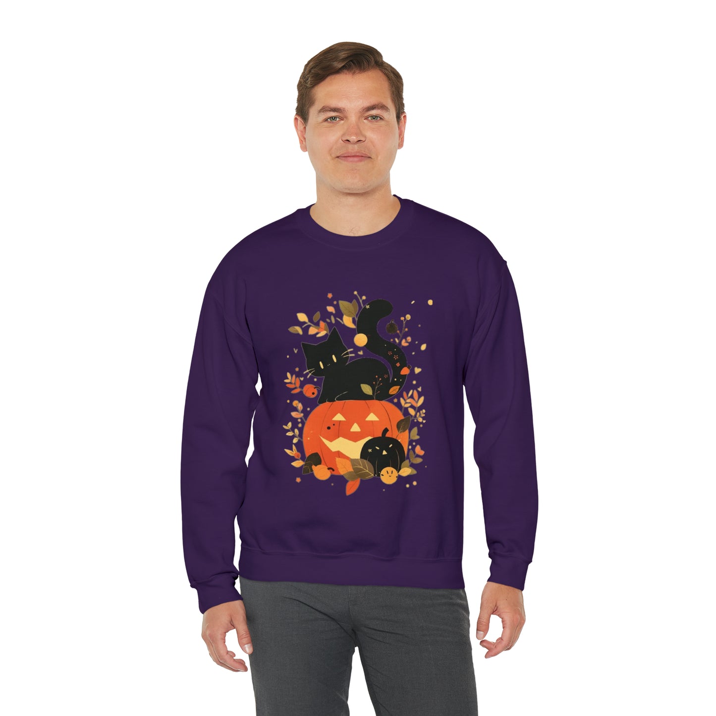 Spooky Kitty Unisex Heavy Blend™ Crewneck Sweatshirt