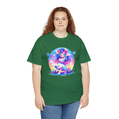 Hula Girl Unisex Heavy Cotton Tee