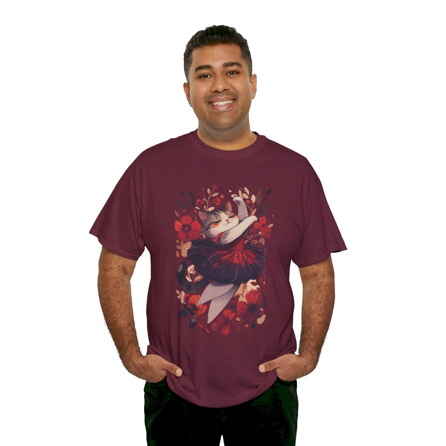 Ballet Cat Unisex Heavy Cotton Tee