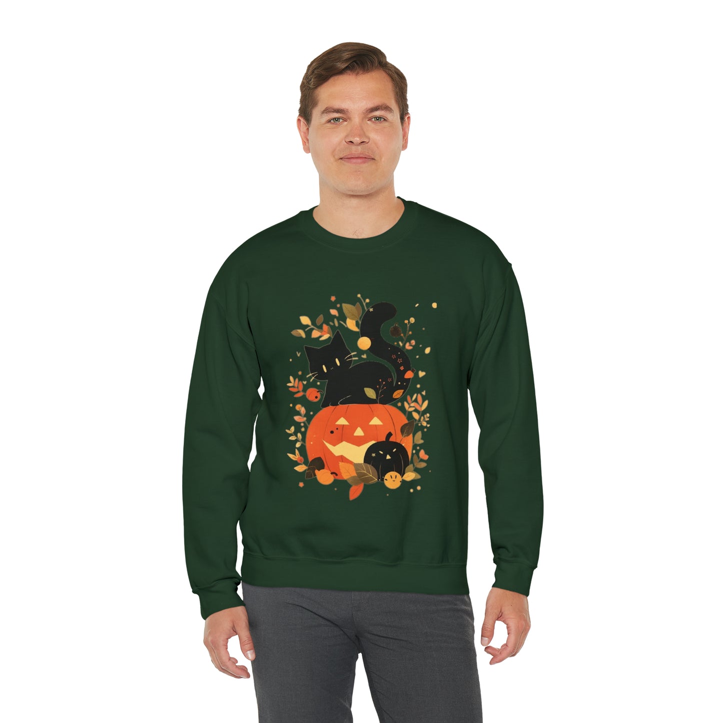 Spooky Kitty Unisex Heavy Blend™ Crewneck Sweatshirt
