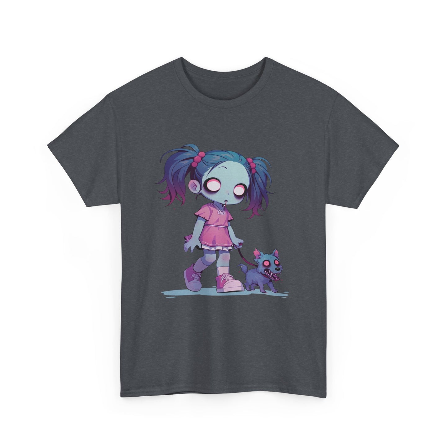 Zombie Dog Walker Unisex Heavy Cotton Tee