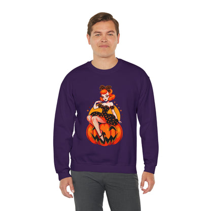 Pumpkin Pinup Unisex Heavy Blend™ Crewneck Sweatshirt