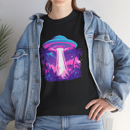 Tropical UFO Unisex Heavy Cotton Tee