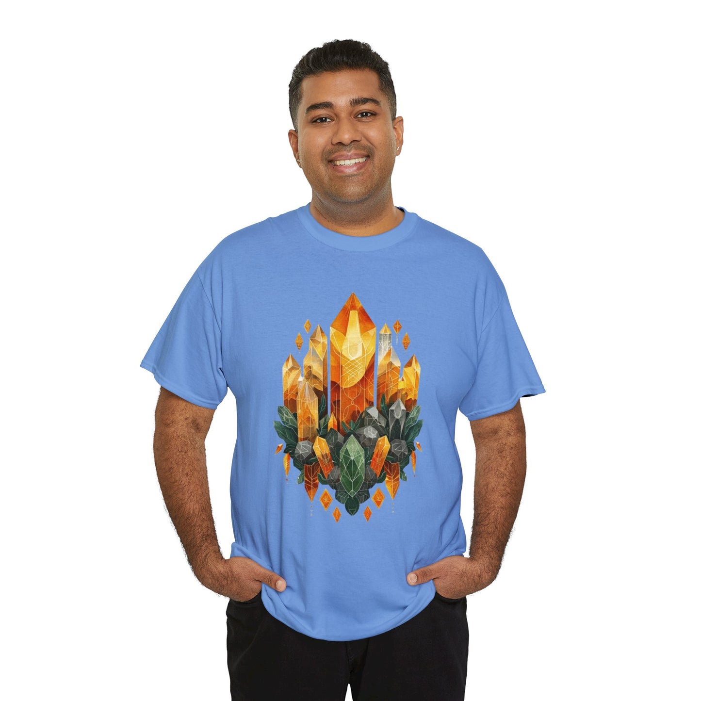 Earthen Crystal Cluster Unisex Heavy Cotton Tee