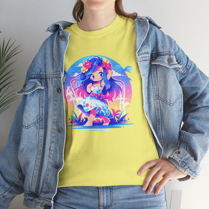 Hula Girl Unisex Heavy Cotton Tee