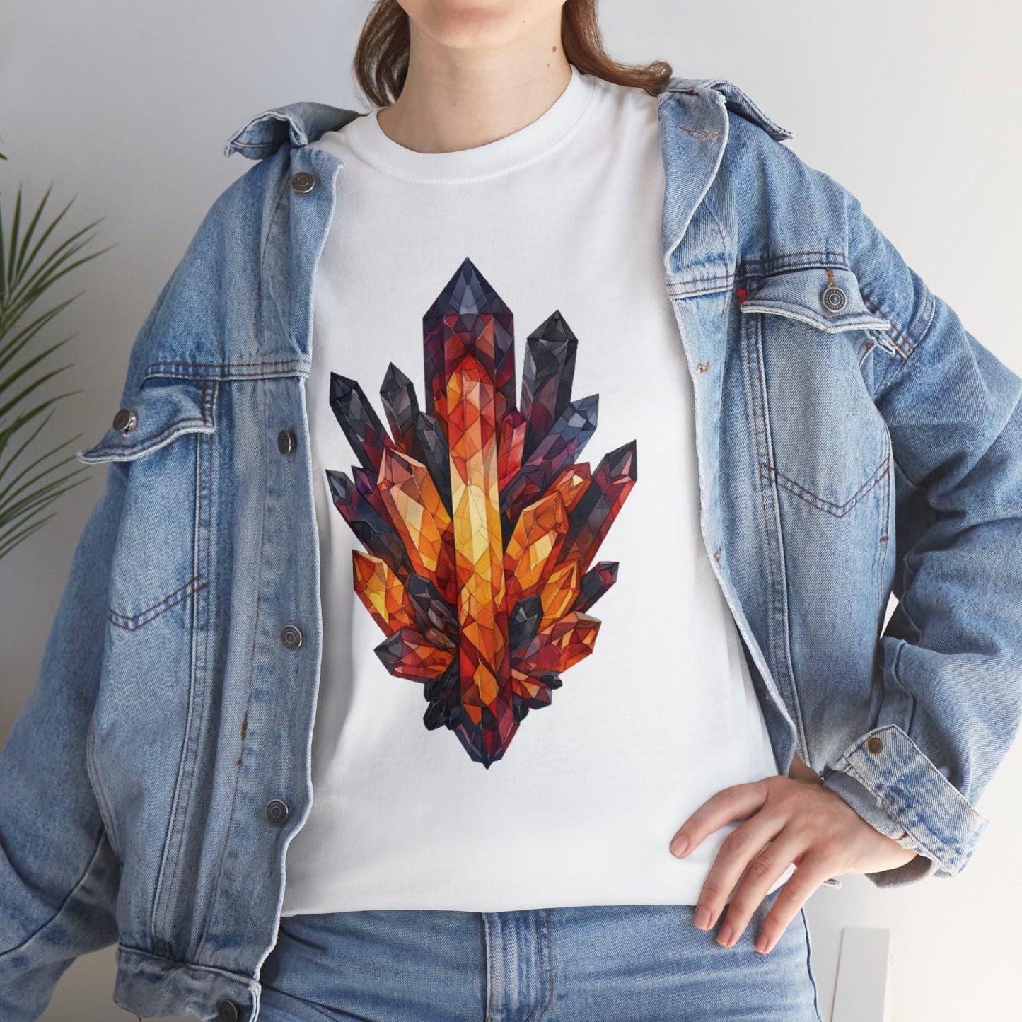 Volcanic Crystal Cluster Unisex Heavy Cotton Tee