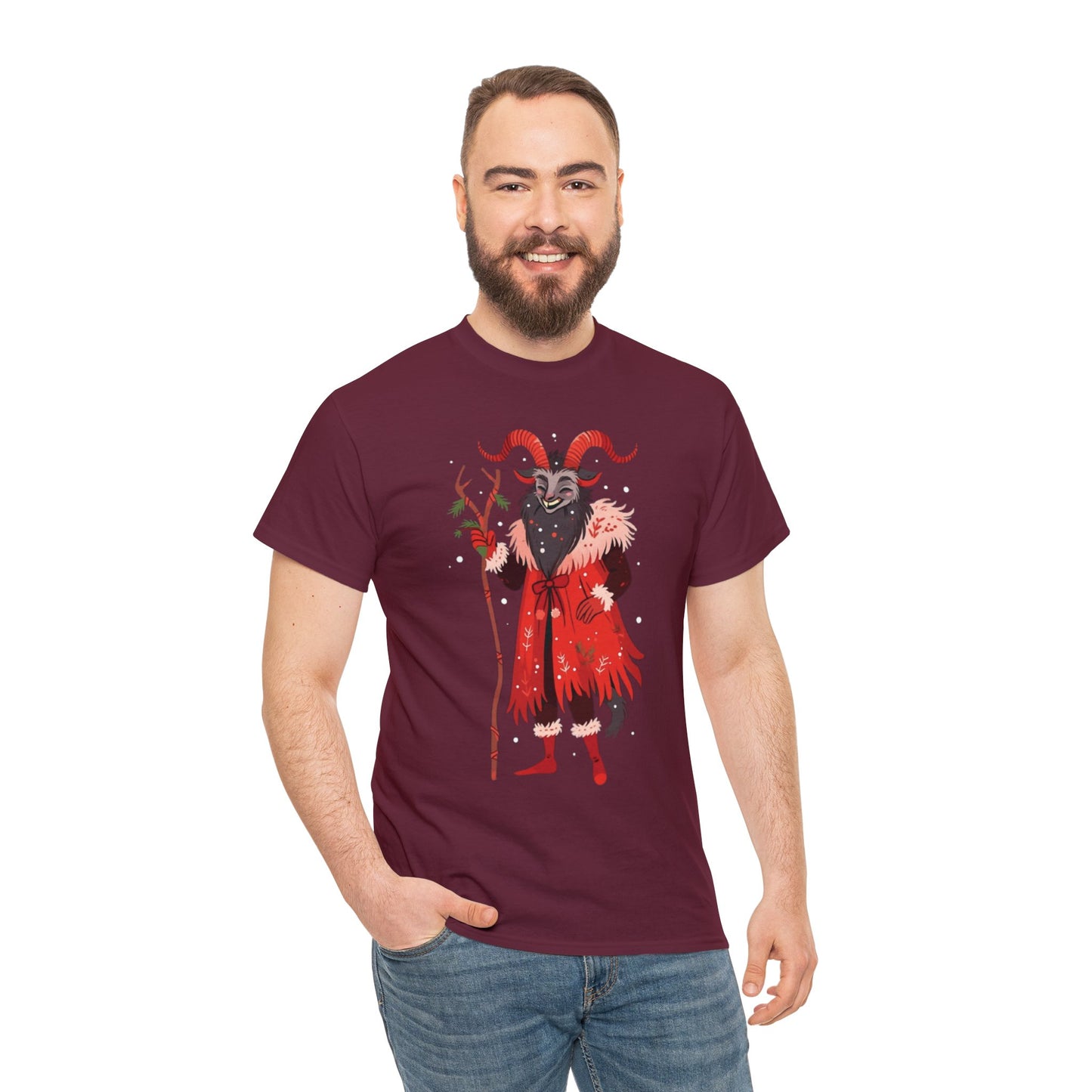Merry Krampus Unisex Heavy Cotton Tee