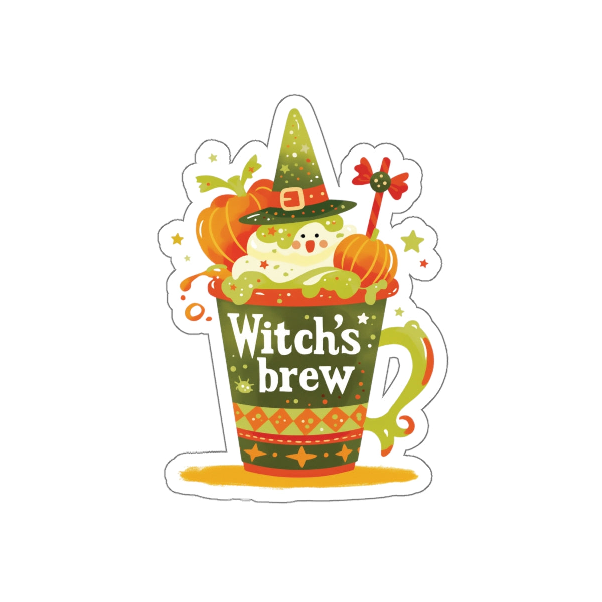 Witch's Brew Die-Cut Stickers