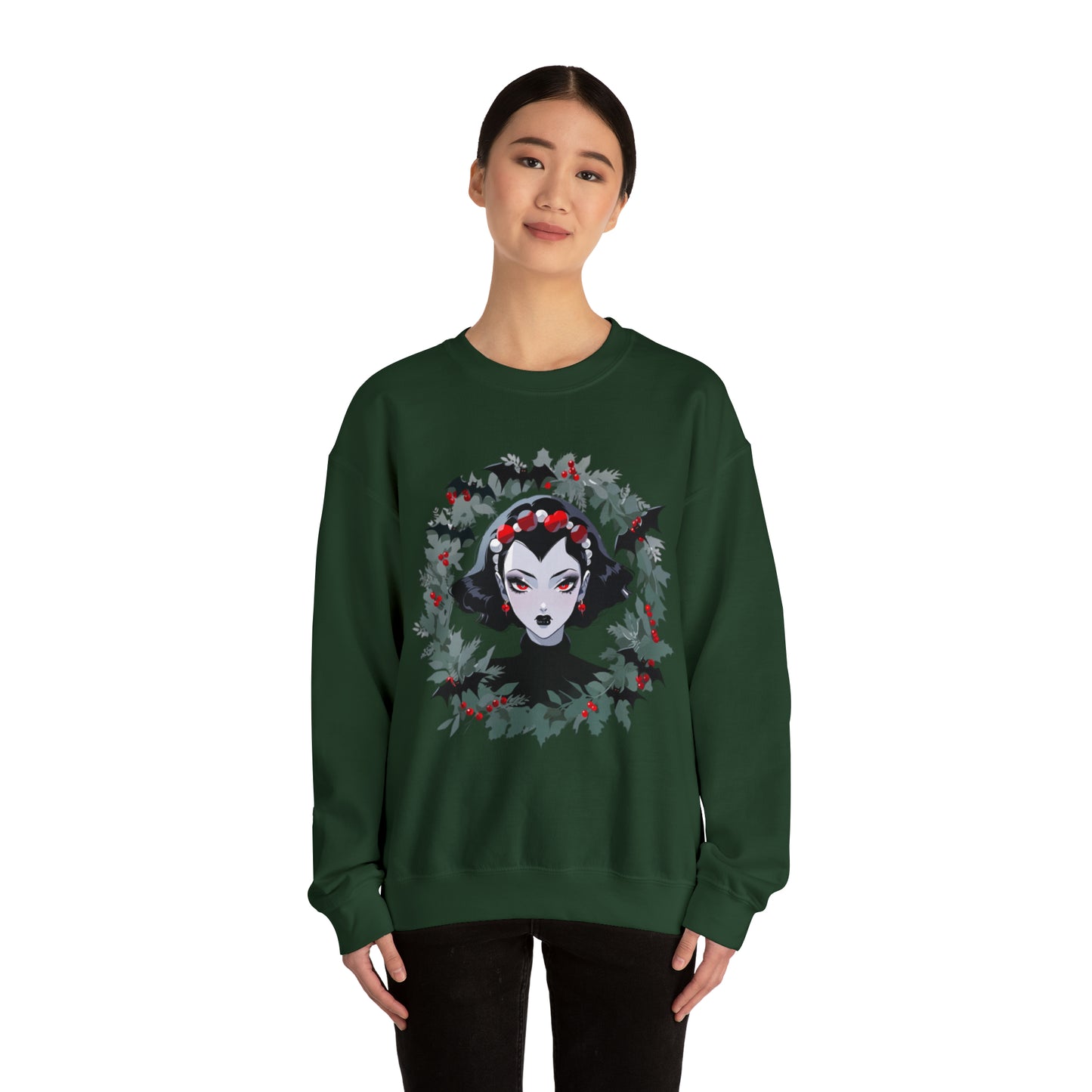 Vampire Wreath Unisex Heavy Blend™ Crewneck Sweatshirt