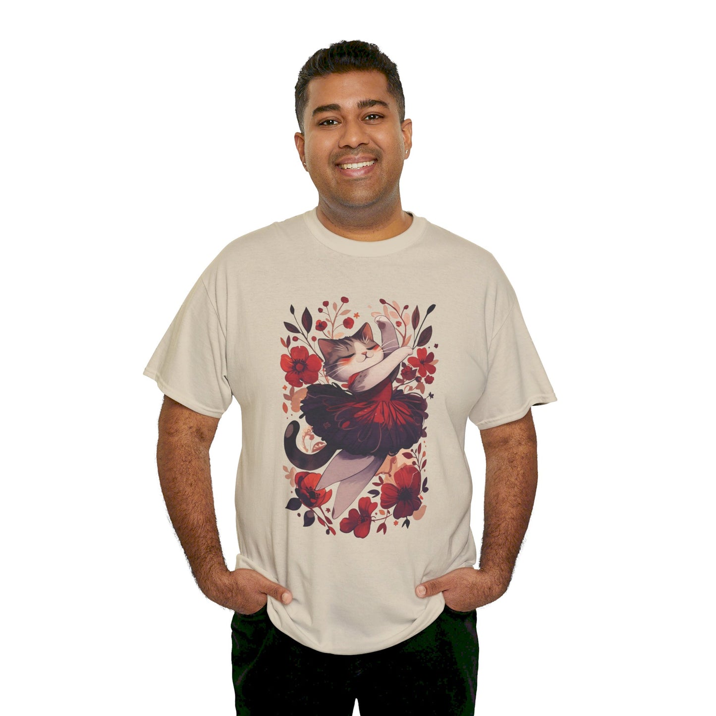 Ballet Cat Unisex Heavy Cotton Tee