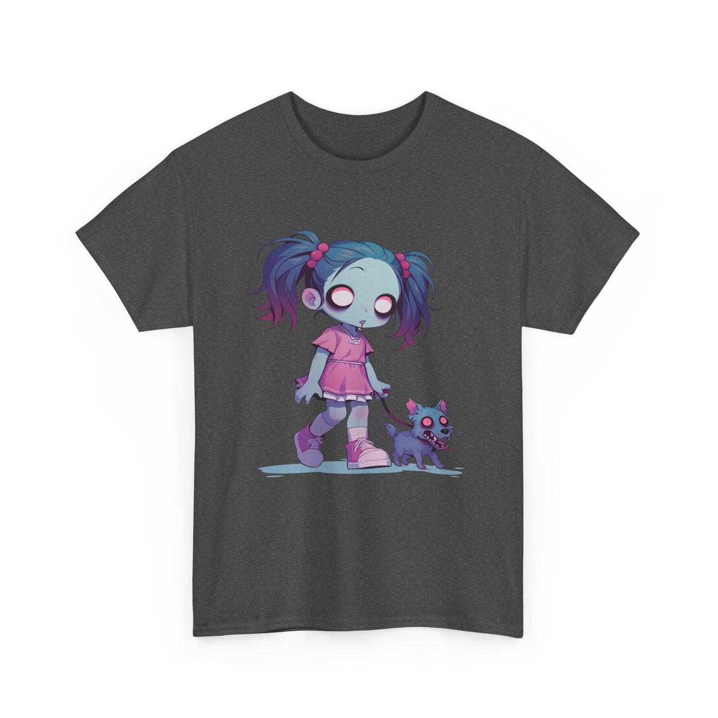 Zombie Dog Walker Unisex Heavy Cotton Tee