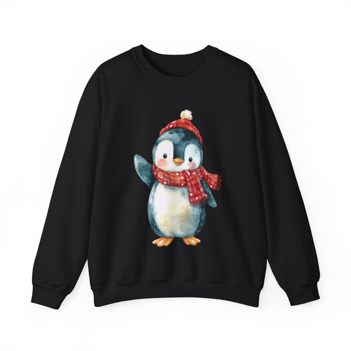 Festive Penguin Unisex Heavy Blend™ Crewneck Sweatshirt