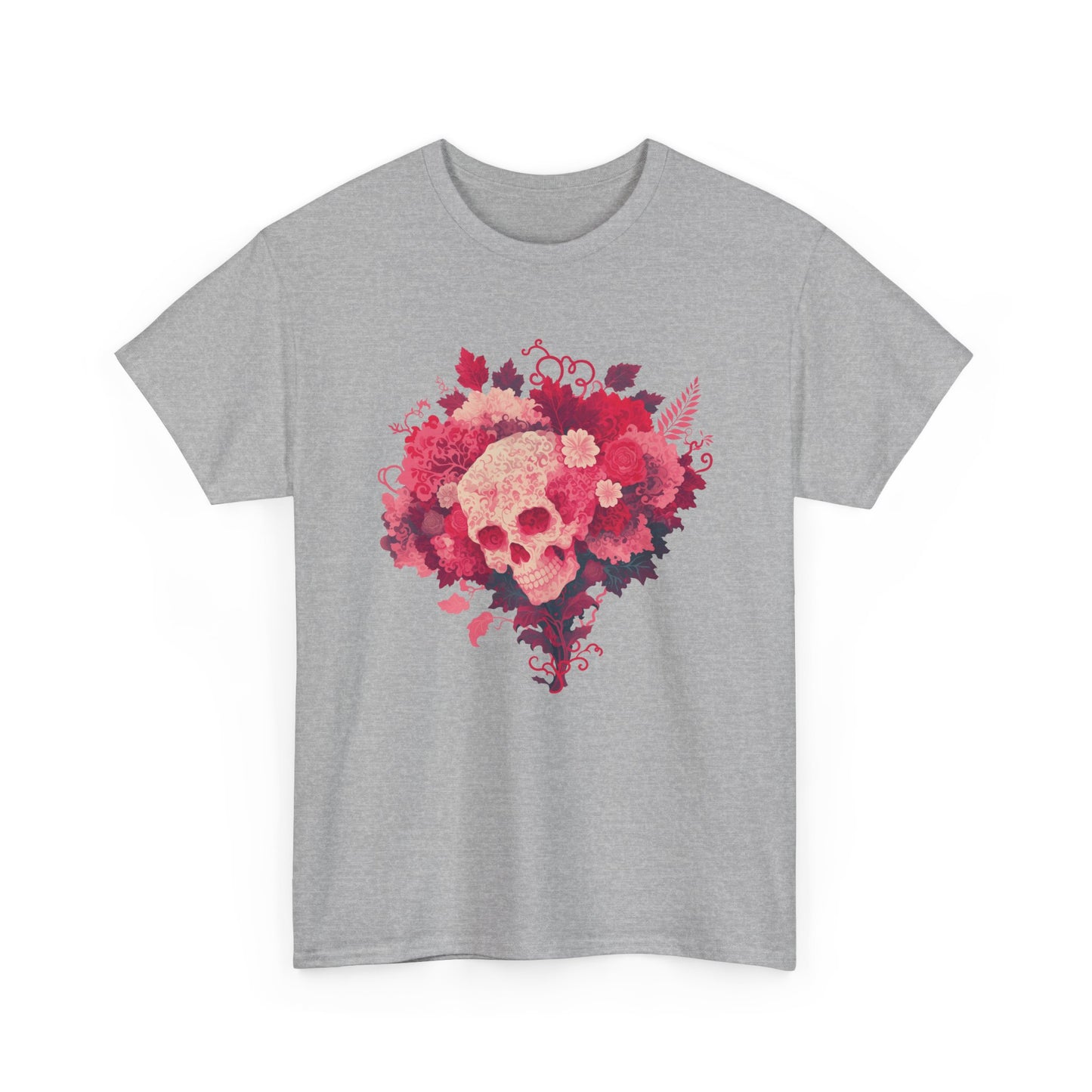 Skull Bouquet Unisex Heavy Cotton Tee