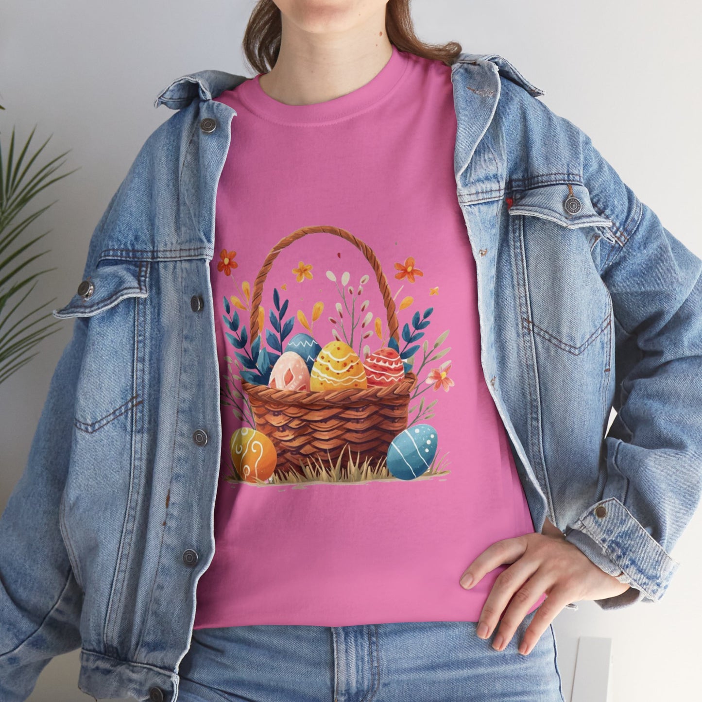 Easter Basket Unisex Heavy Cotton Tee