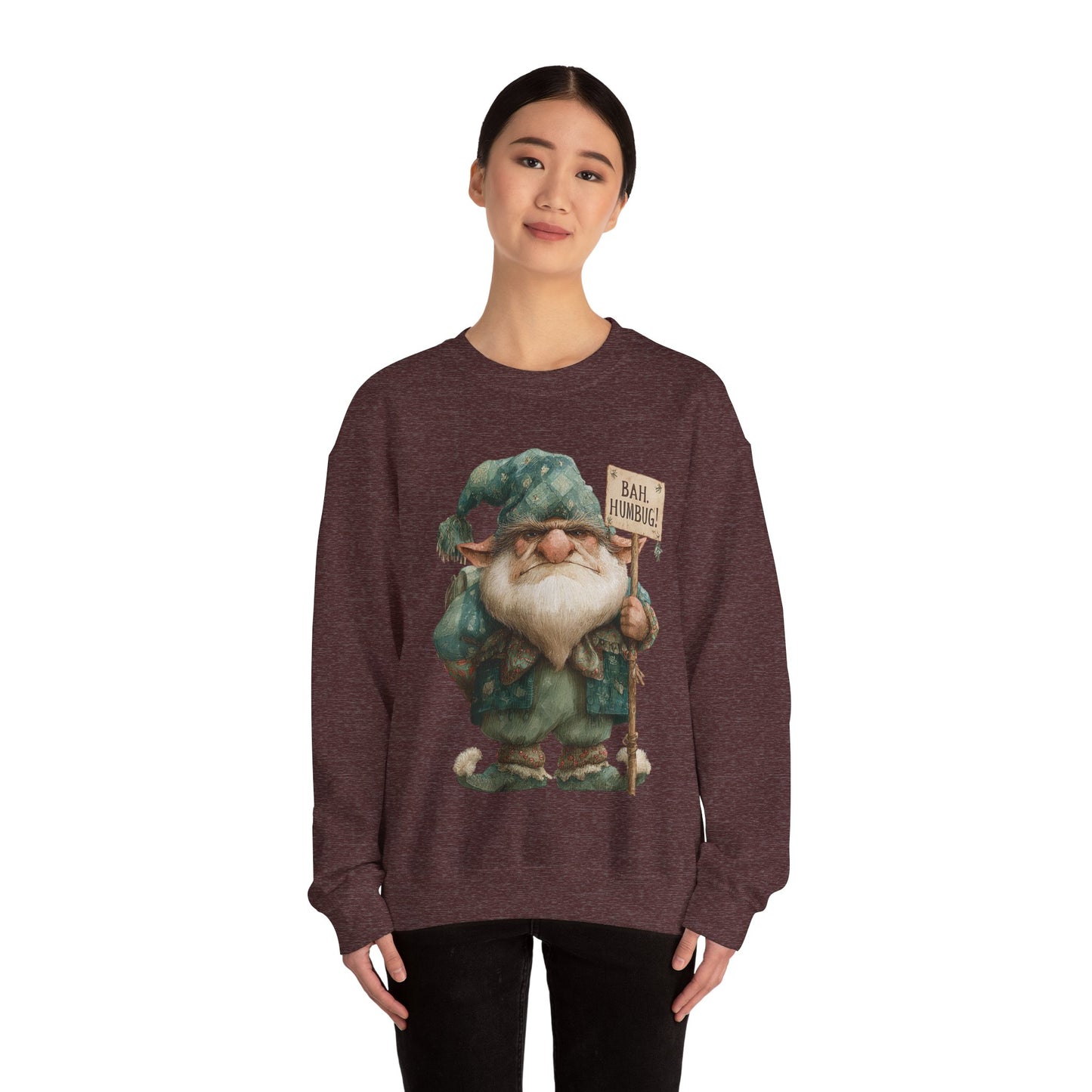 Grumpy Elf Unisex Heavy Blend™ Crewneck Sweatshirt
