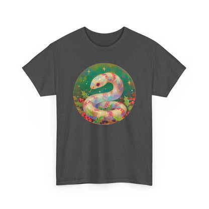 Candy Stripe Snake Unisex Heavy Cotton Tee