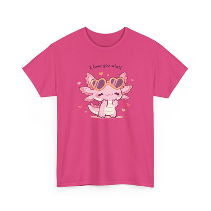 I Love You Alotl Unisex Heavy Cotton Tee