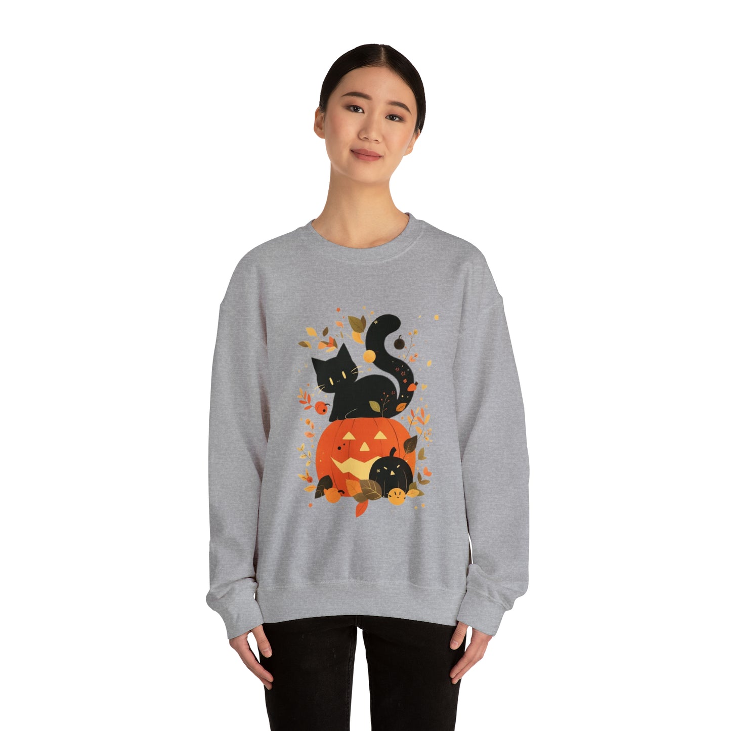 Spooky Kitty Unisex Heavy Blend™ Crewneck Sweatshirt