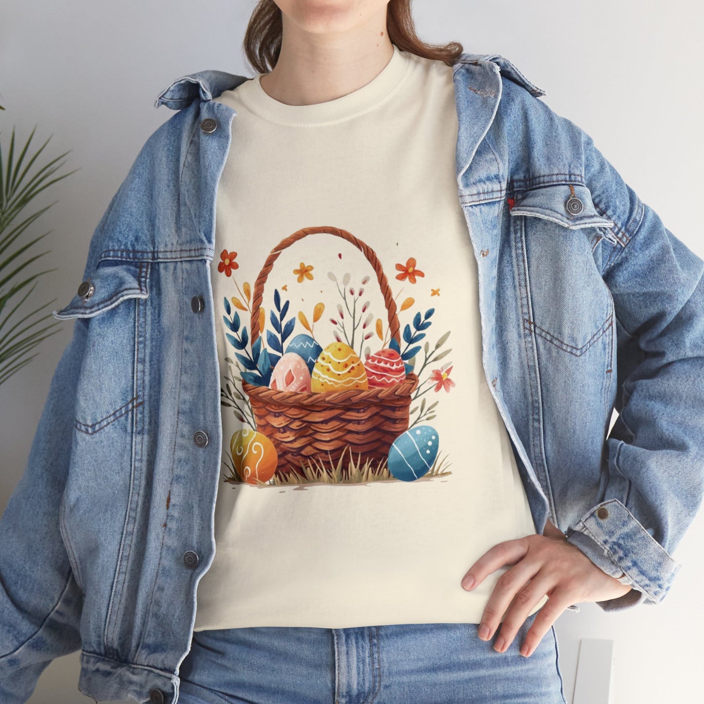 Easter Basket Unisex Heavy Cotton Tee