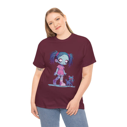 Zombie Dog Walker Unisex Heavy Cotton Tee