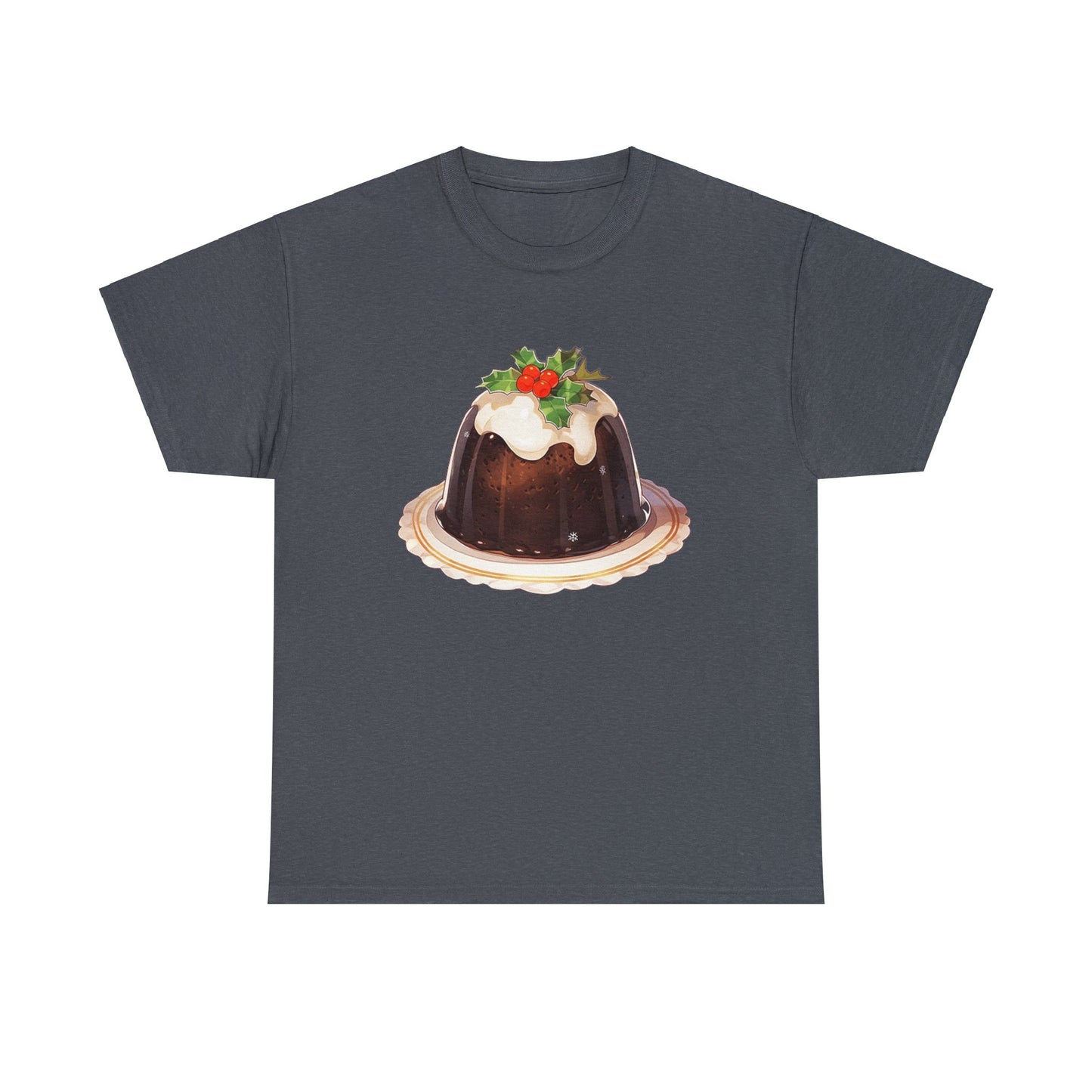 Christmas Pudding Unisex Heavy Cotton Tee