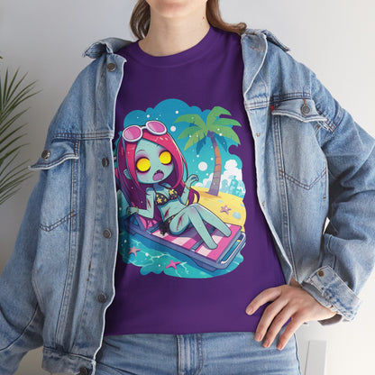 Beach Babe Zombie Unisex Heavy Cotton Tee