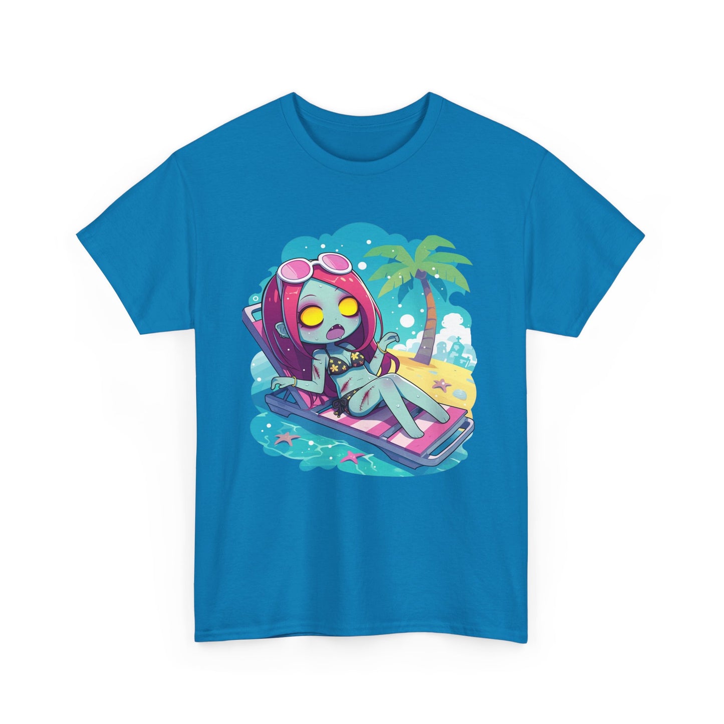 Beach Babe Zombie Unisex Heavy Cotton Tee