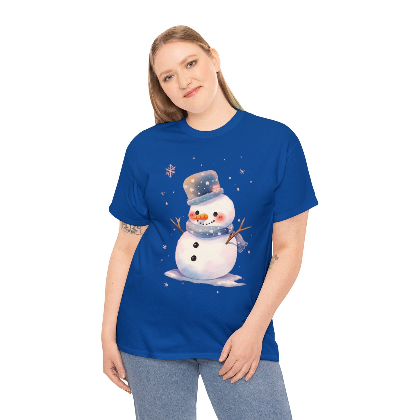 Snowman Unisex Heavy Cotton Tee