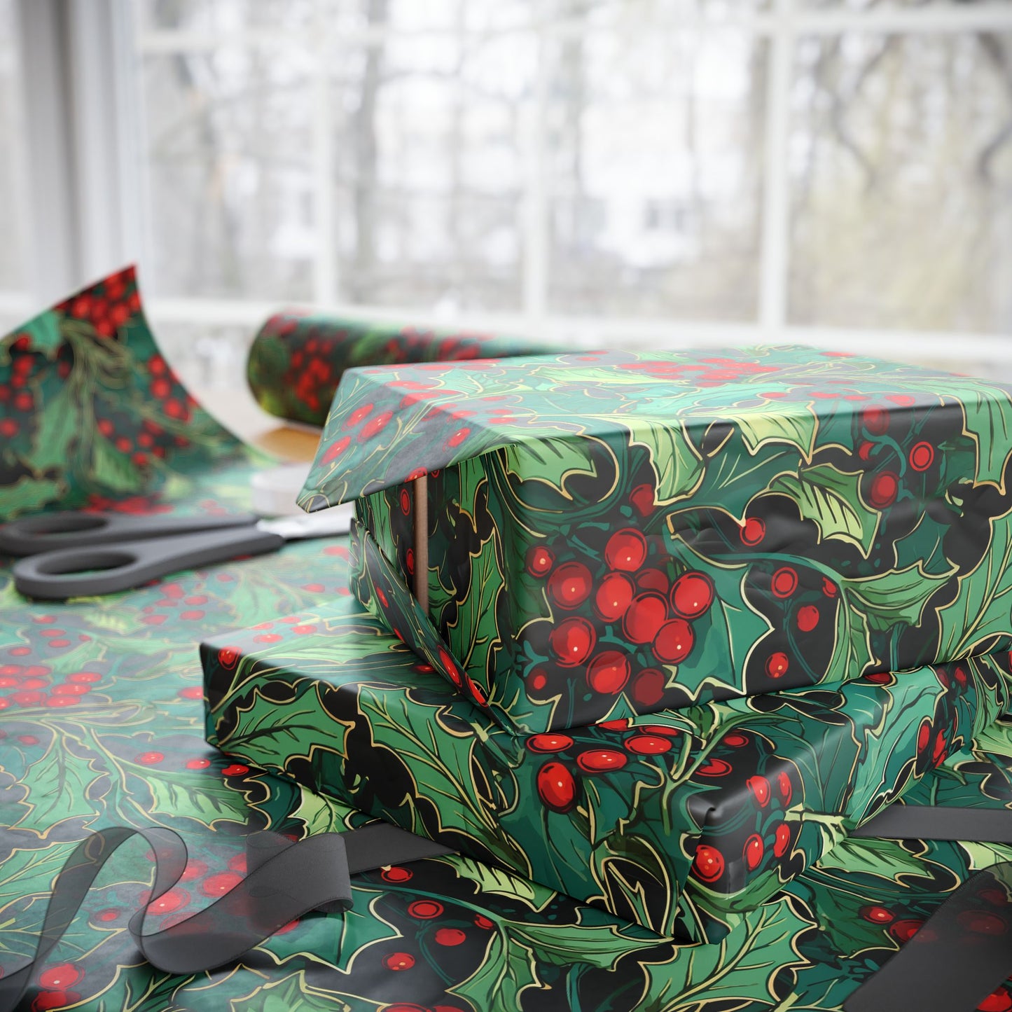 Holly Wrapping Papers