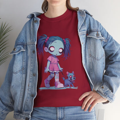 Zombie Dog Walker Unisex Heavy Cotton Tee