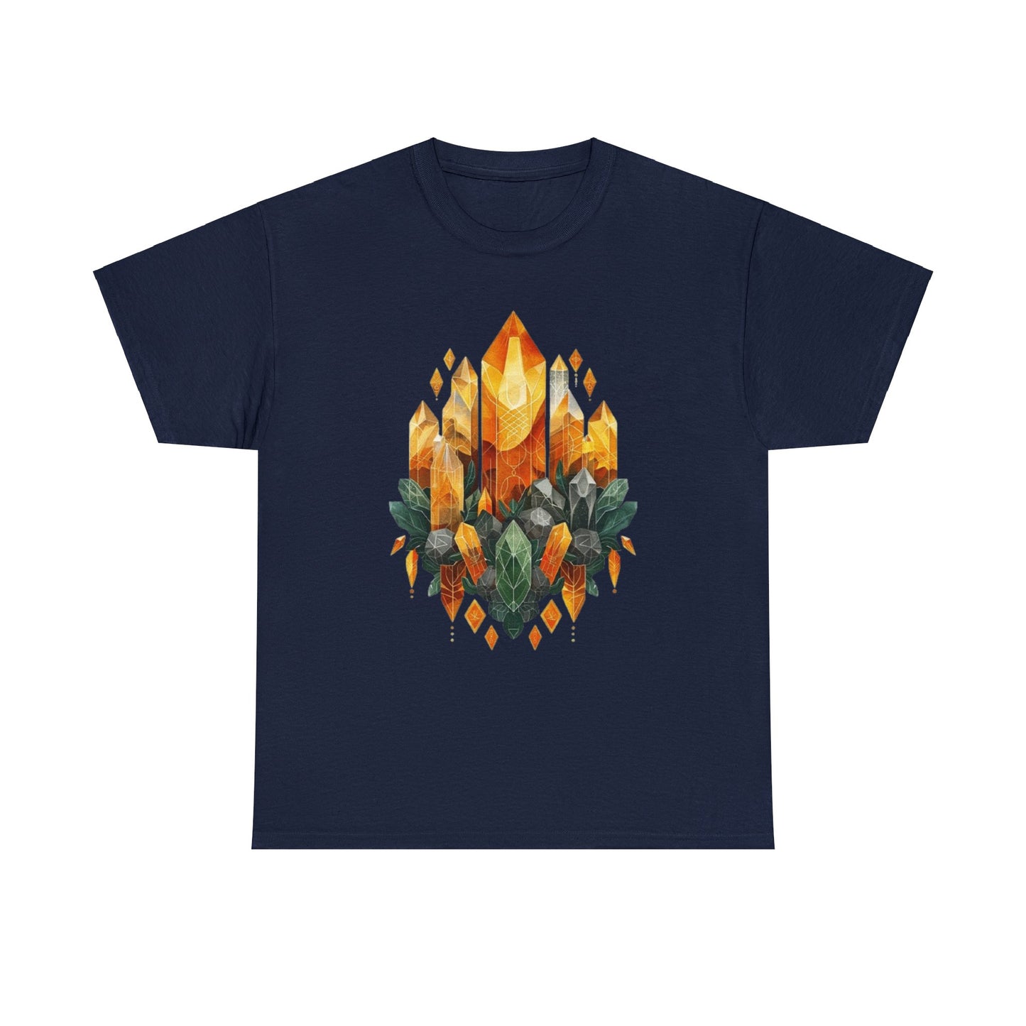Earthen Crystal Cluster Unisex Heavy Cotton Tee