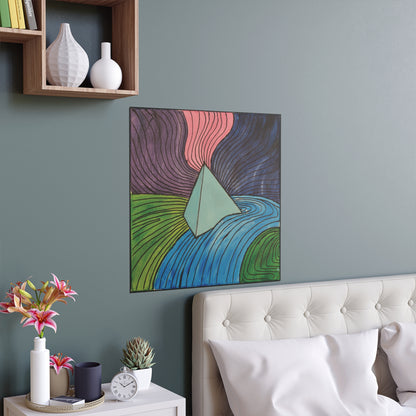 "It All Started Here, Where The Prism Landed" - acrylic art print