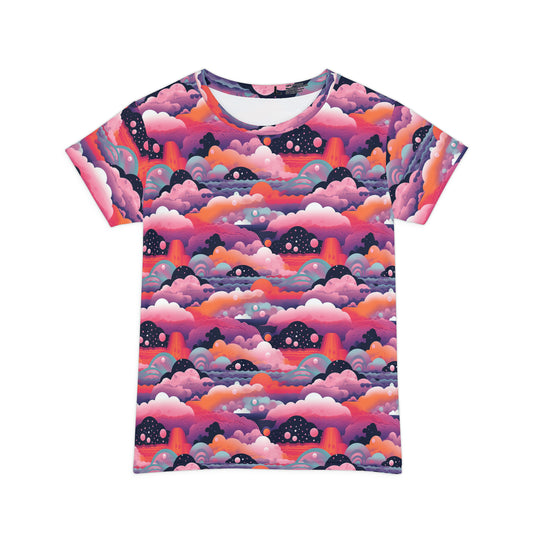 Cosmic Whimsy Women's Short Sleeve Shirt (AOP)