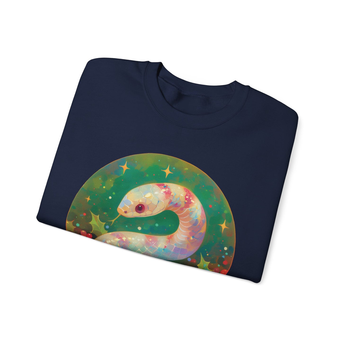 Candy Stripe Snake Unisex Heavy Blend™ Crewneck Sweatshirt