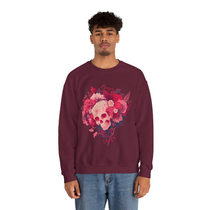 Skull Bouquet Unisex Heavy Blend™ Crewneck Sweatshirt
