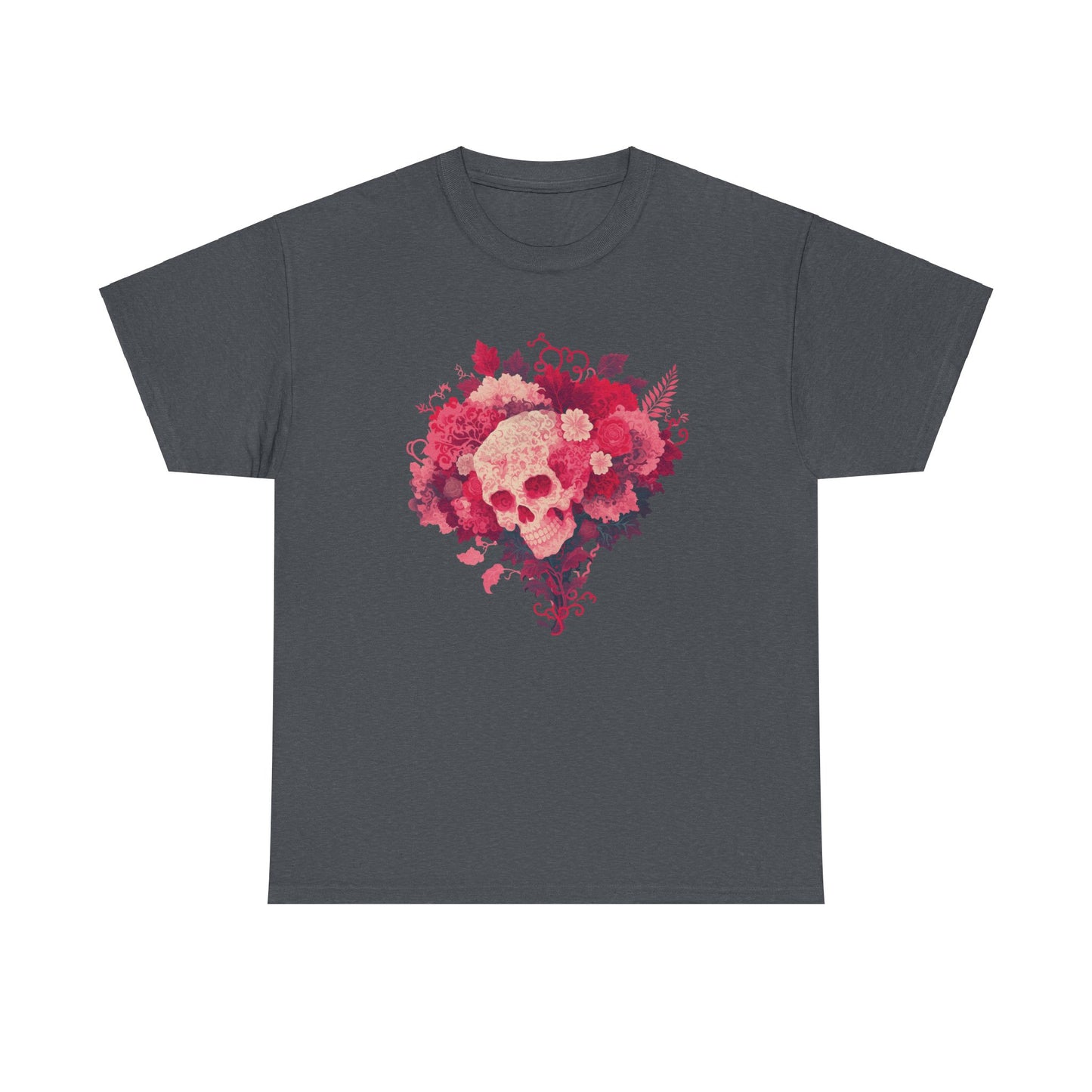 Skull Bouquet Unisex Heavy Cotton Tee