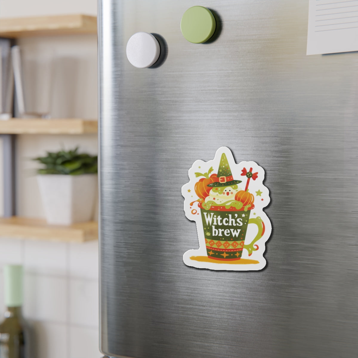 Witch's Brew Die-Cut Magnets