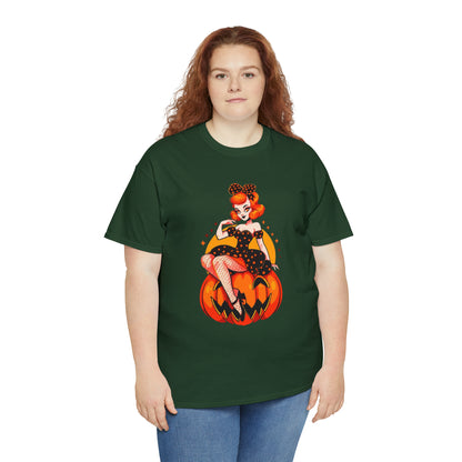 Pumpkin Pinup Unisex Heavy Cotton Tee