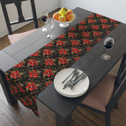 Pretty Poinsettias Table Runner (Cotton, Poly)