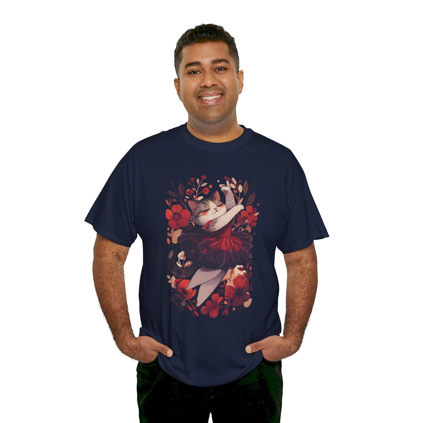 Ballet Cat Unisex Heavy Cotton Tee