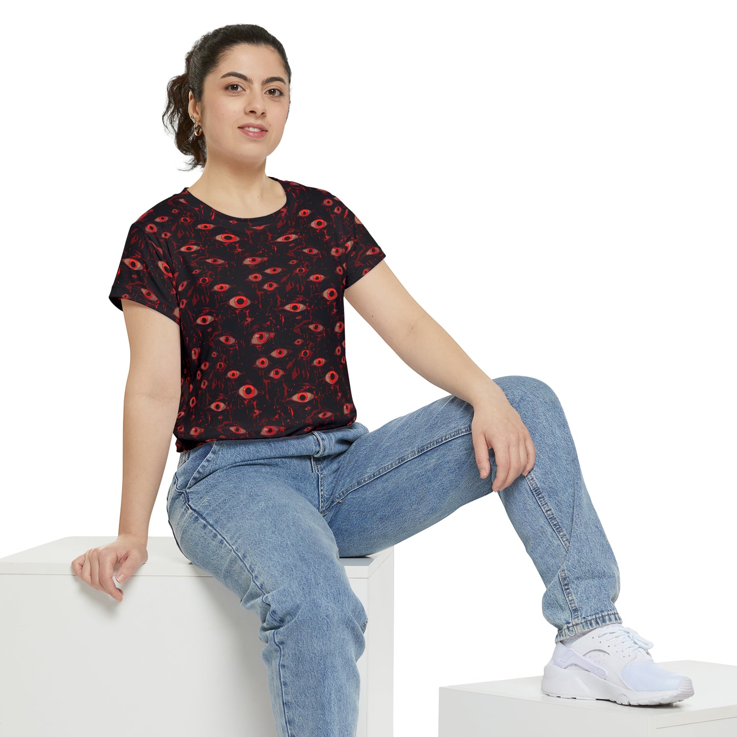 Watcher Women's Short Sleeve Shirt (AOP)