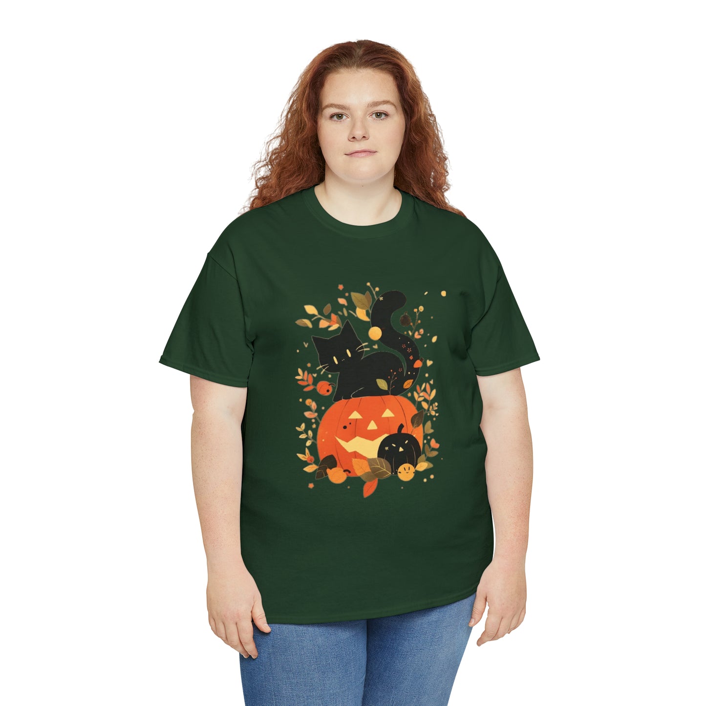 Spooky Kitty Unisex Heavy Cotton Tee