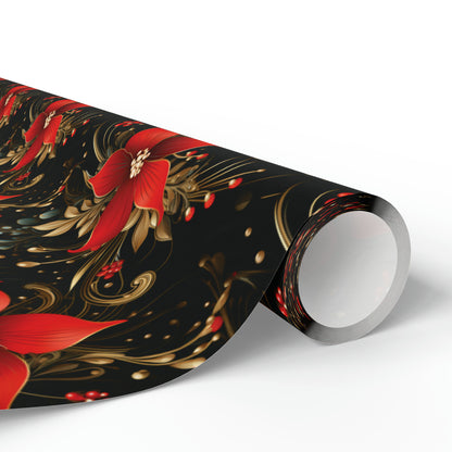 Pretty Poinsettias Wrapping Papers