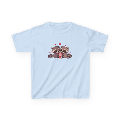 Raccoons Sharing Milkshake Kids Heavy Cotton™ Tee