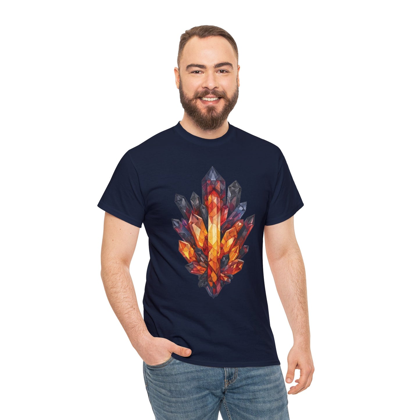 Volcanic Crystal Cluster Unisex Heavy Cotton Tee