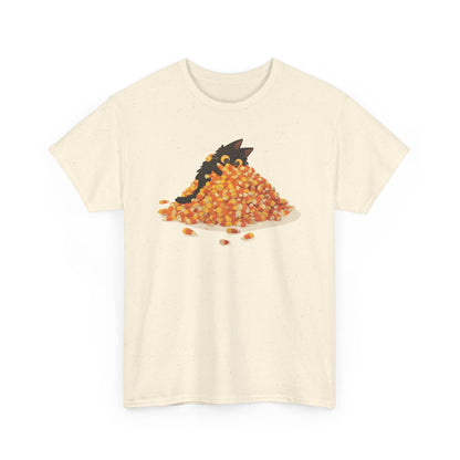 Candy Corn Cat Unisex Heavy Cotton Tee