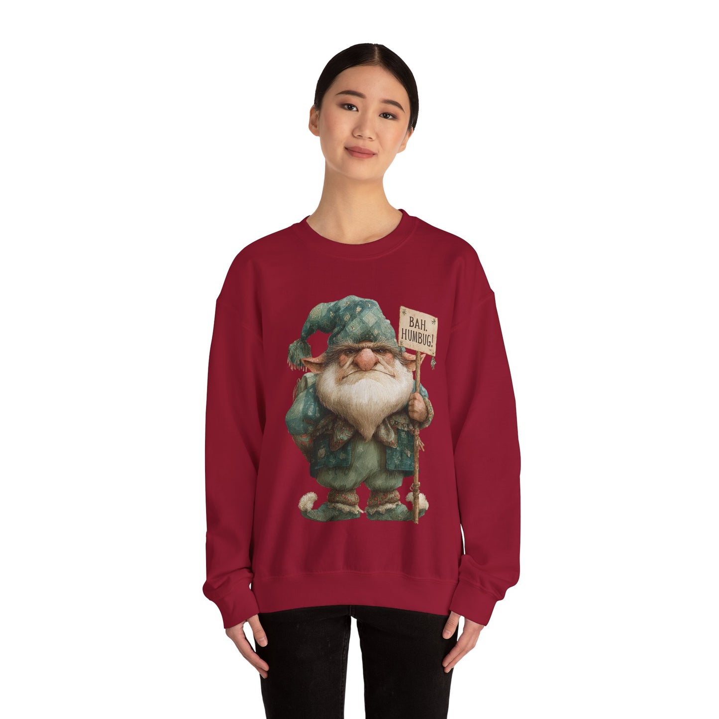 Grumpy Elf Unisex Heavy Blend™ Crewneck Sweatshirt